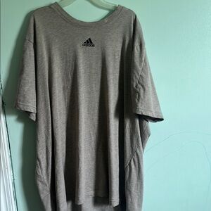 Adidas Gray Short Sleeve Tee Casual Comfort
